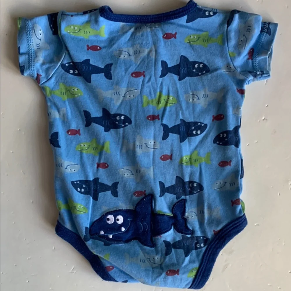 Set of 4 Carters 3M Dinosaur, Alligator, & Shark Bodysuit